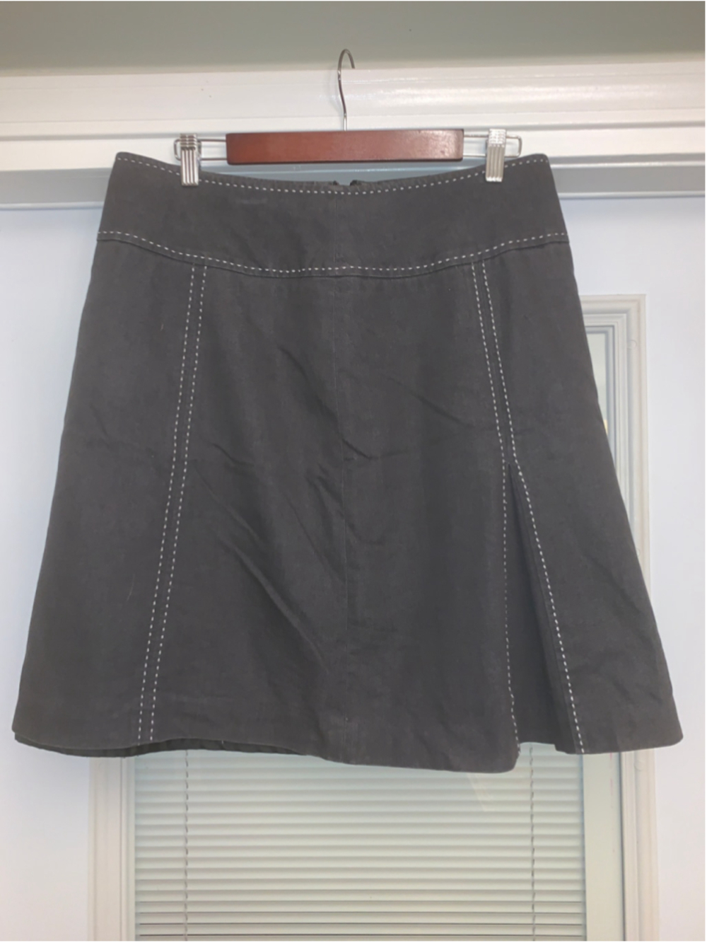 Women's très you A-Line Skirt Size 10 Black White Contrast Stitching